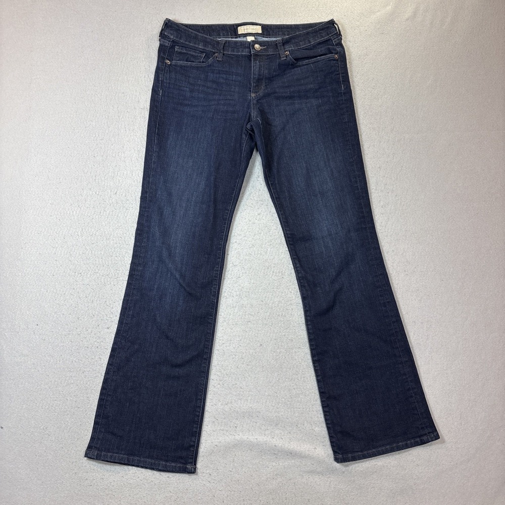 Banana Republic Jeans Women 12L Blue Bootcut Stretch Dark Wash Denim Pants